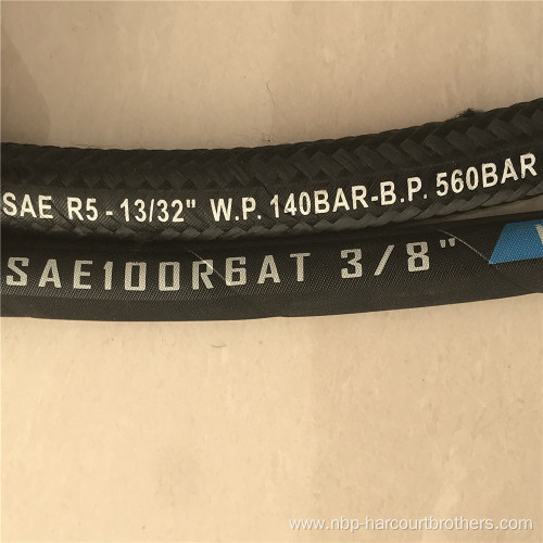 SAE 100R5 Impregnated Textile Braid Hydraulic Rubber hose